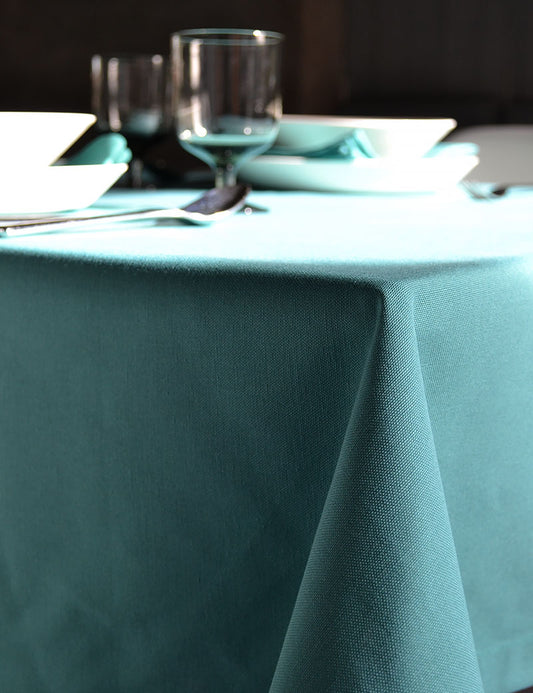 Tablecloth Uni Cotton Petrol