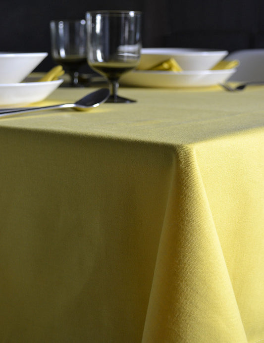 Nappe Coton Uni Jaune Estival