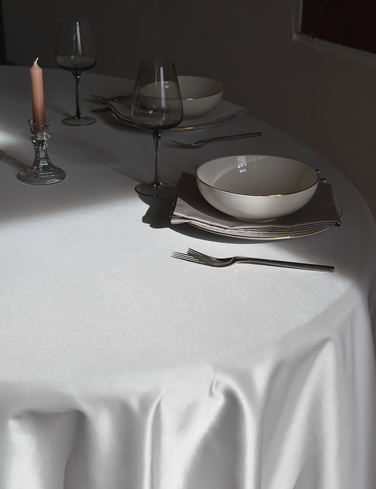 Tablecloth Shiny-Chic Silver