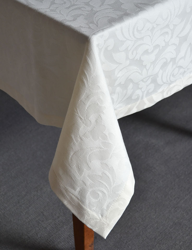 Tablecloth Damask Classic Cream