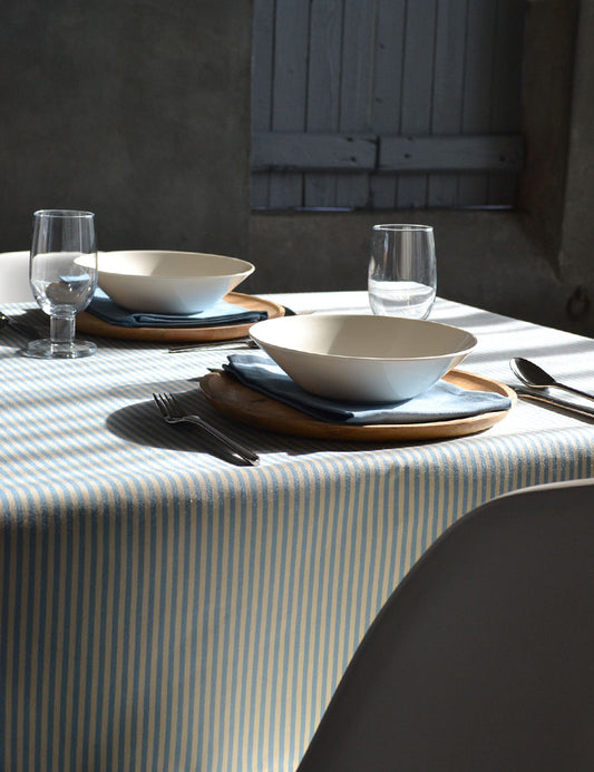 Tablecloth Outdoor Stripe Blue