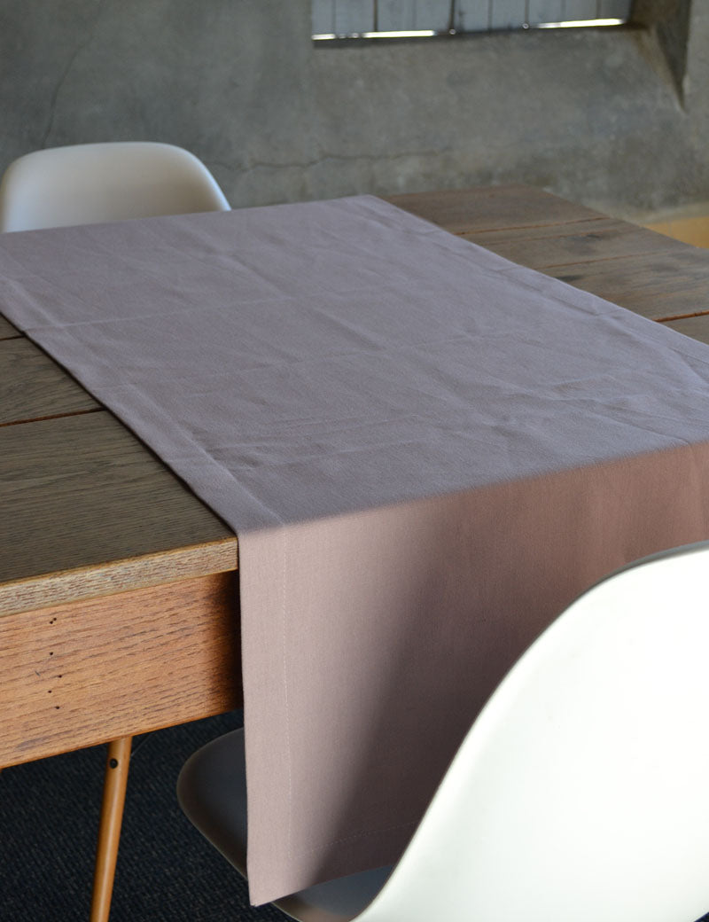 Chemin de table Lin Gastronomie Rose Ancien