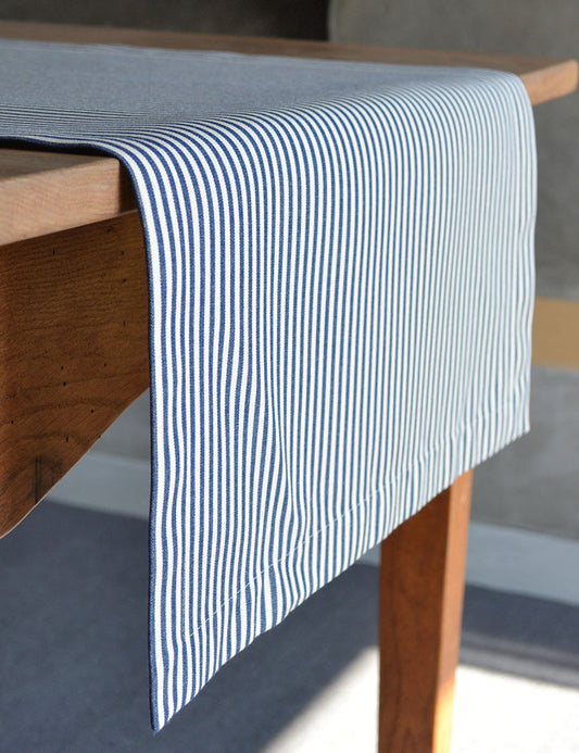 Table runner Outdoor Stripe Navy