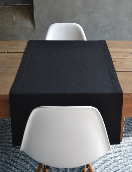 Hoogwaardige tafelloper, tafellinnen van 100% katoen, collectie concept, kleur en grootte naar keuze (tafelloper - 45x150cm, basaltgrijs Hoogwaardige tafelloper, tafellinnen van 100% katoen, collectie concept, kleur en grootte naar keuze (tafelloper - 45x150cm, basaltgrijs