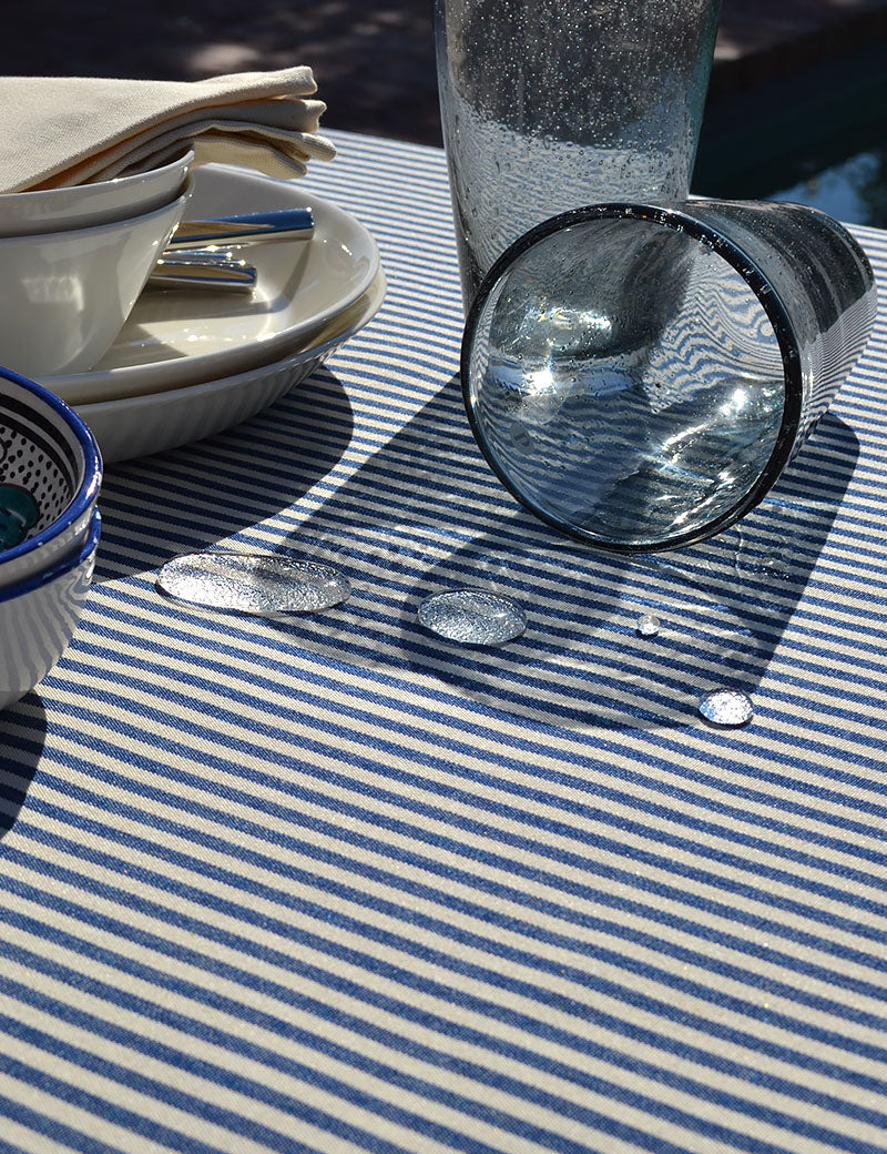 Table runner Outdoor Stripe Navy