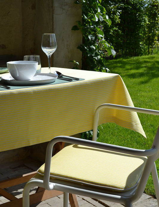 Tablecloth Outdoor Stripe Yellow