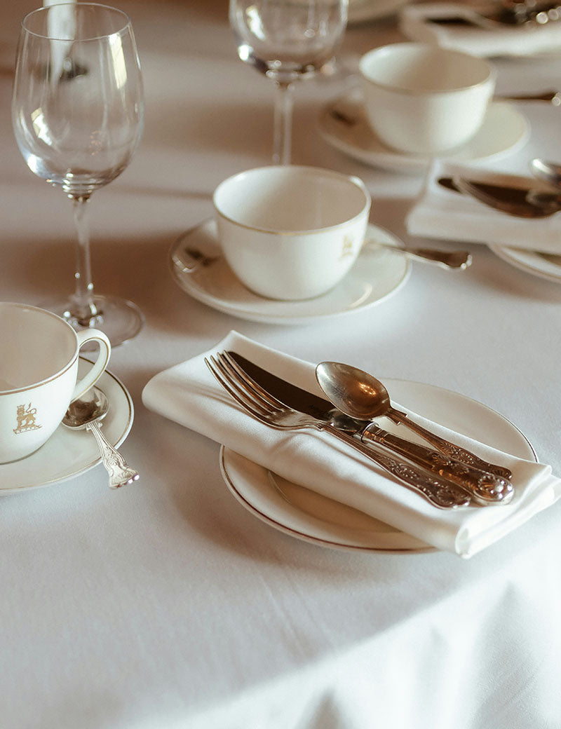 Tablecloth Damask Plain Cream