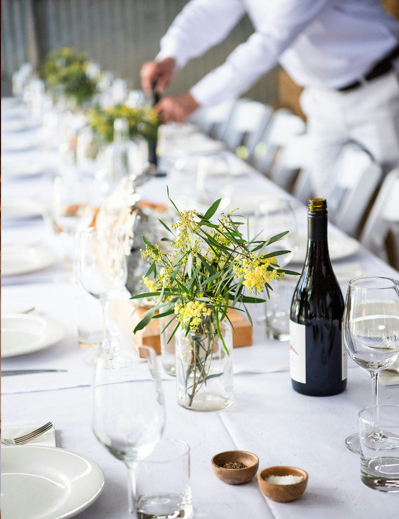 Tablecloth Damask Plain White